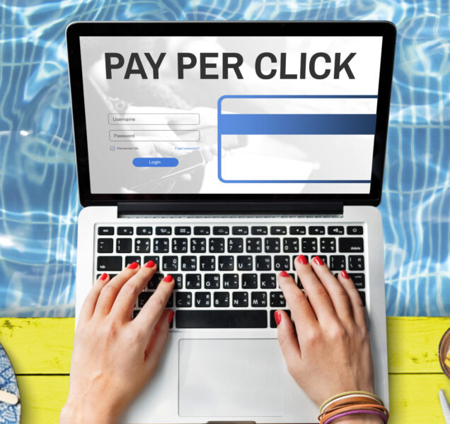 Pay Per Click Login Website Payment Graphic Concept